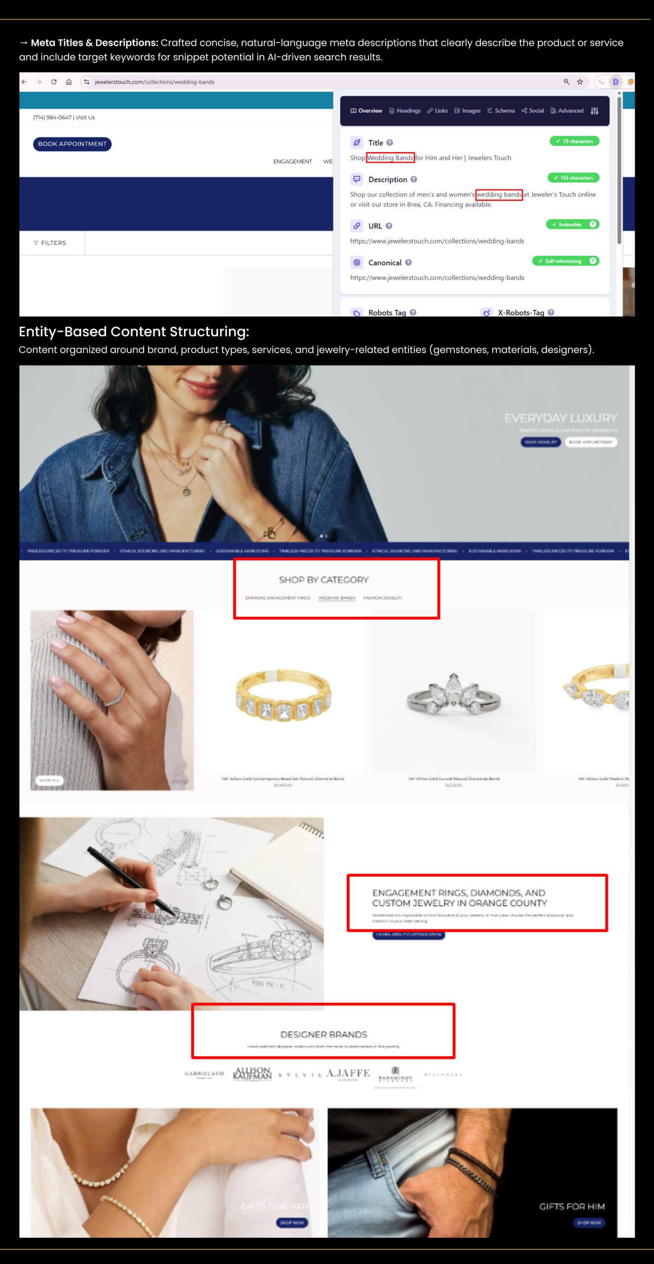 Jewelers Touch AI SEO & Content Optimization Case Study | Page 5